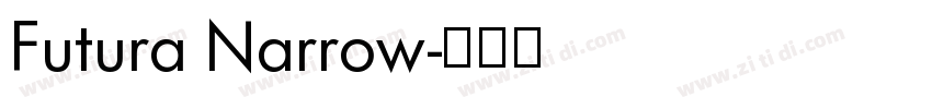 Futura Narrow字体转换